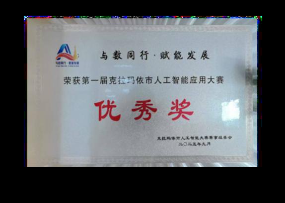 克拉玛依人工智能应用大赛优秀奖